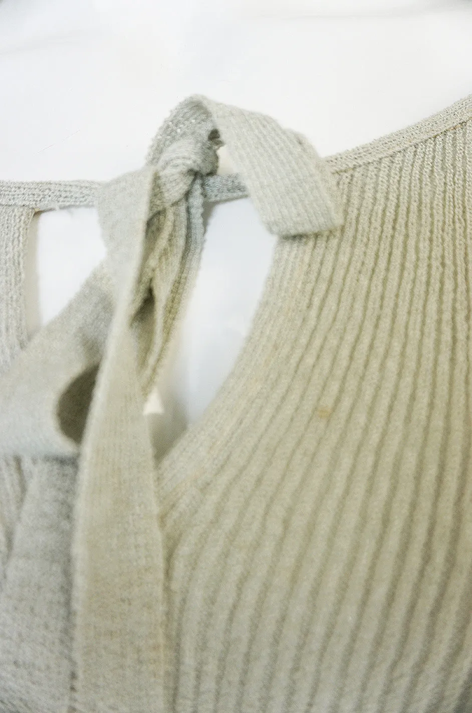 1970s Christian Dior Pale Green Knit Midi Dress