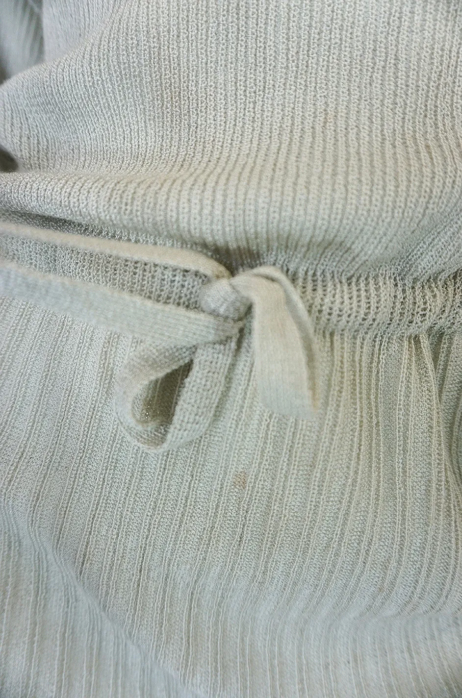 1970s Christian Dior Pale Green Knit Midi Dress