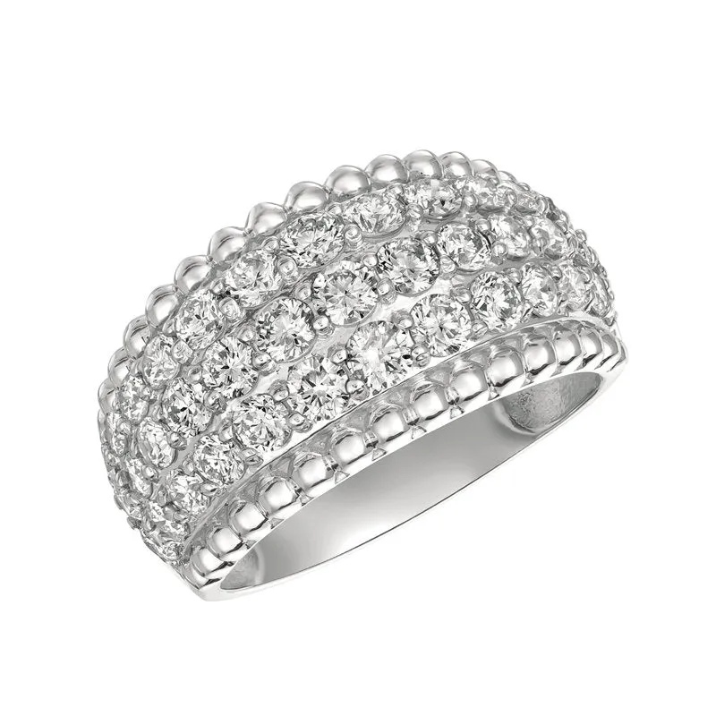 2.00 Carat Natural Diamond Ring G SI 14K White Gold