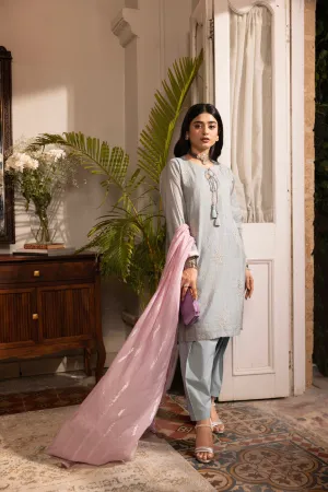 3 Pc Dyed Embroidered Outfit