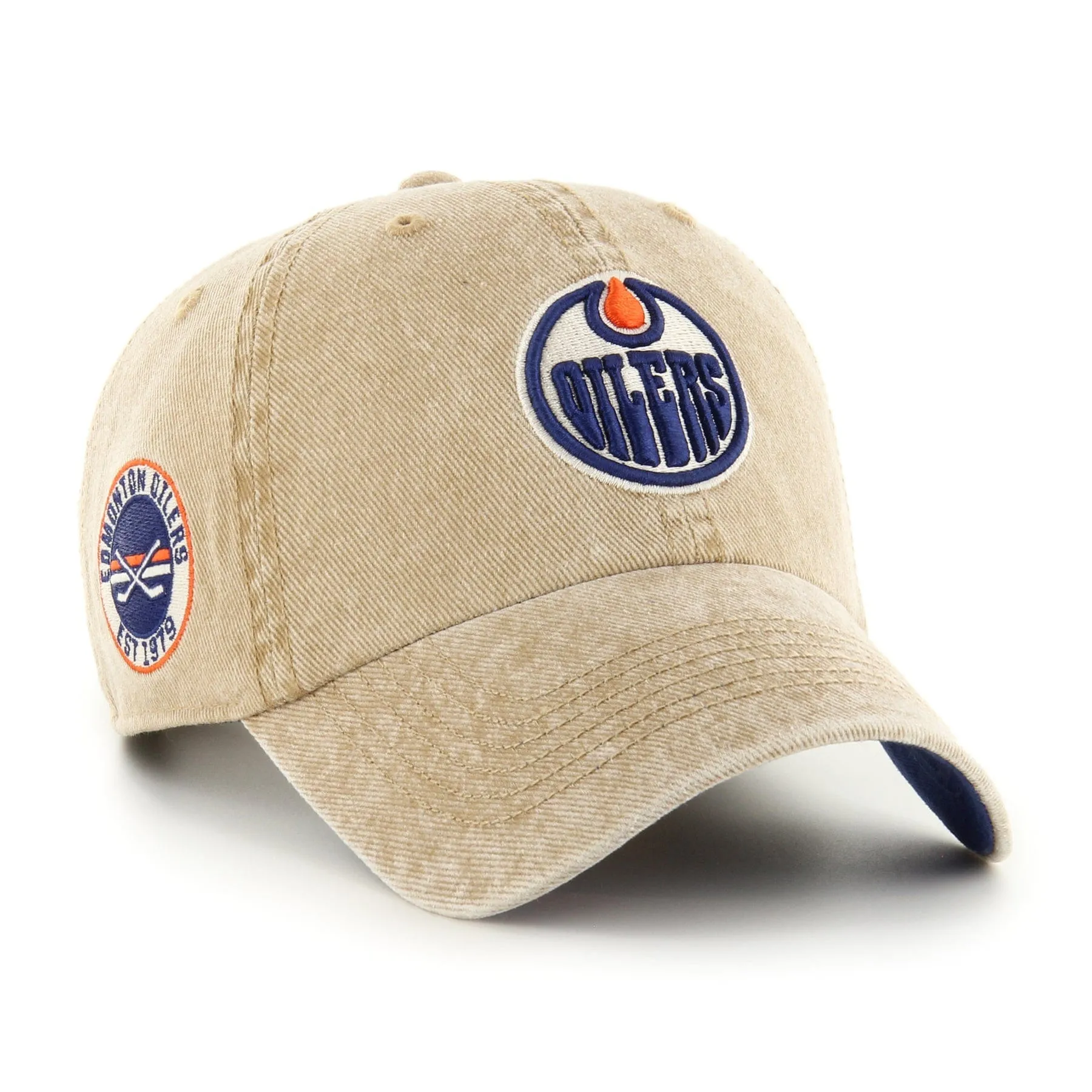 47 Brand NHL Earldor Clean Up  Adjustable Hat - Edmonton Oilers