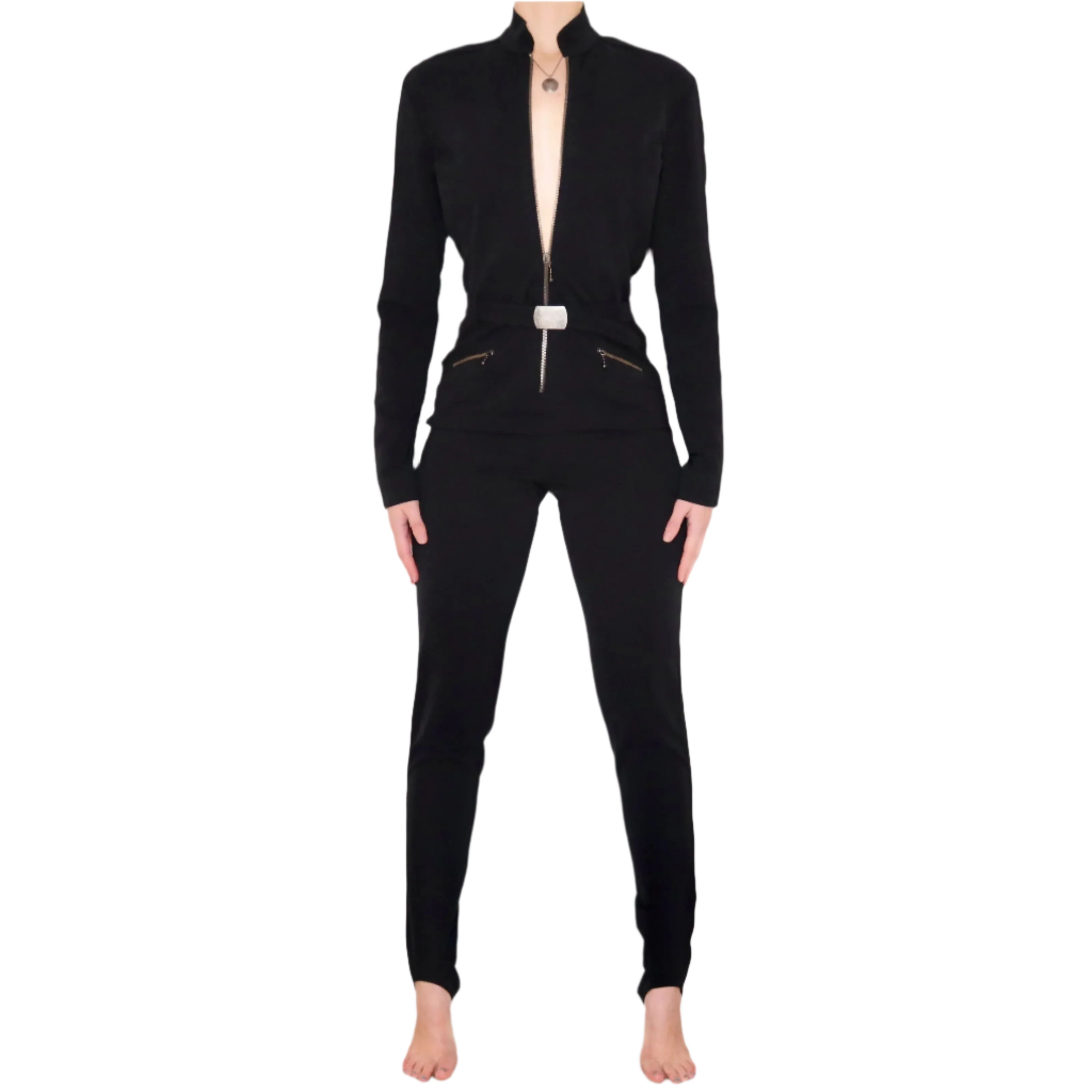 90s OZBEK Sexy Black Jumpsuit (M)