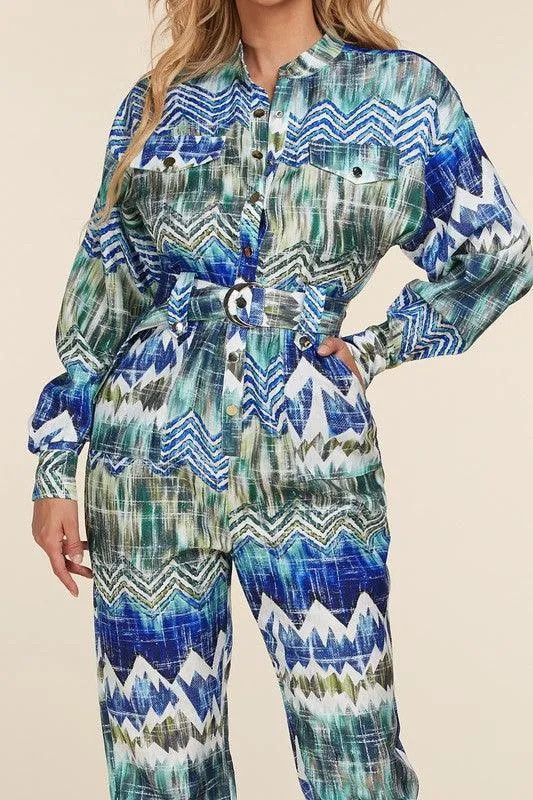 ABSTRACT JUMPSUIT