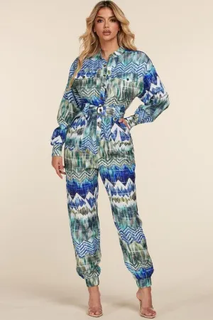ABSTRACT JUMPSUIT