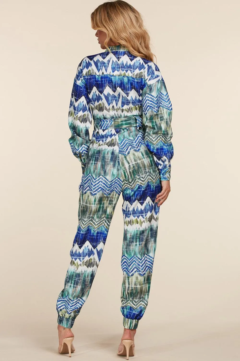 ABSTRACT JUMPSUIT
