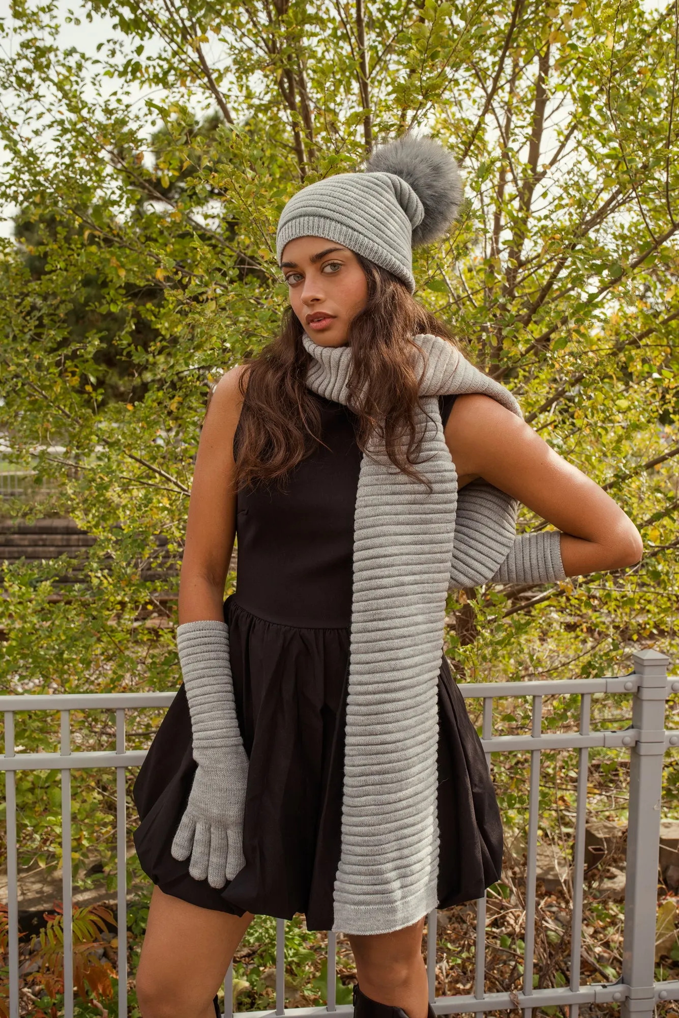 Aline Long Knit Gloves