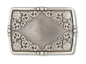 Ariat Buckle Rectangle Floral Engraved
