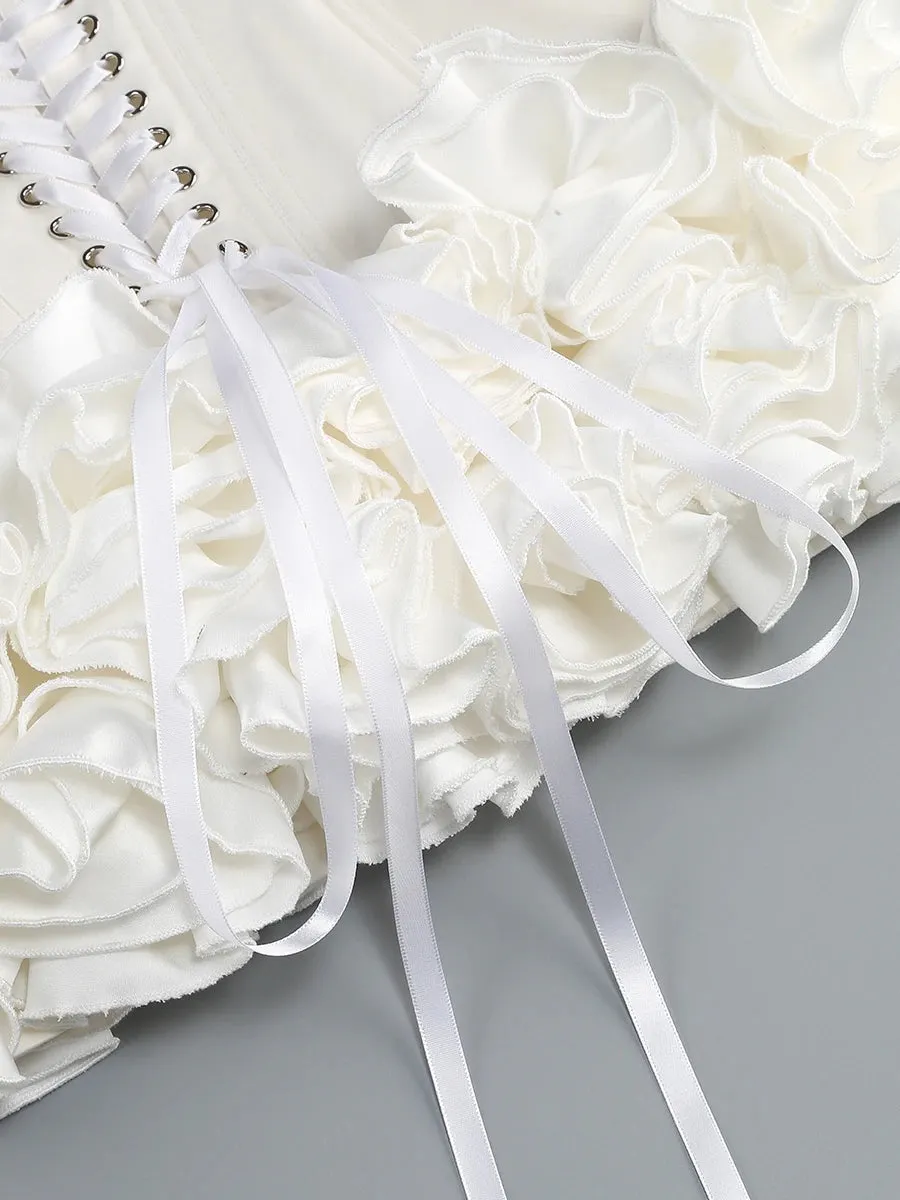 Autumn Strapless Party Dress
