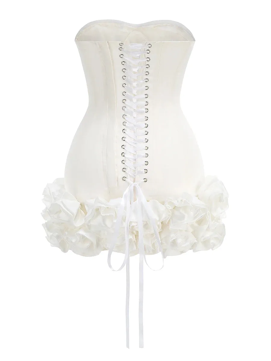 Autumn Strapless Party Dress