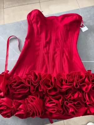 Autumn Strapless Party Dress