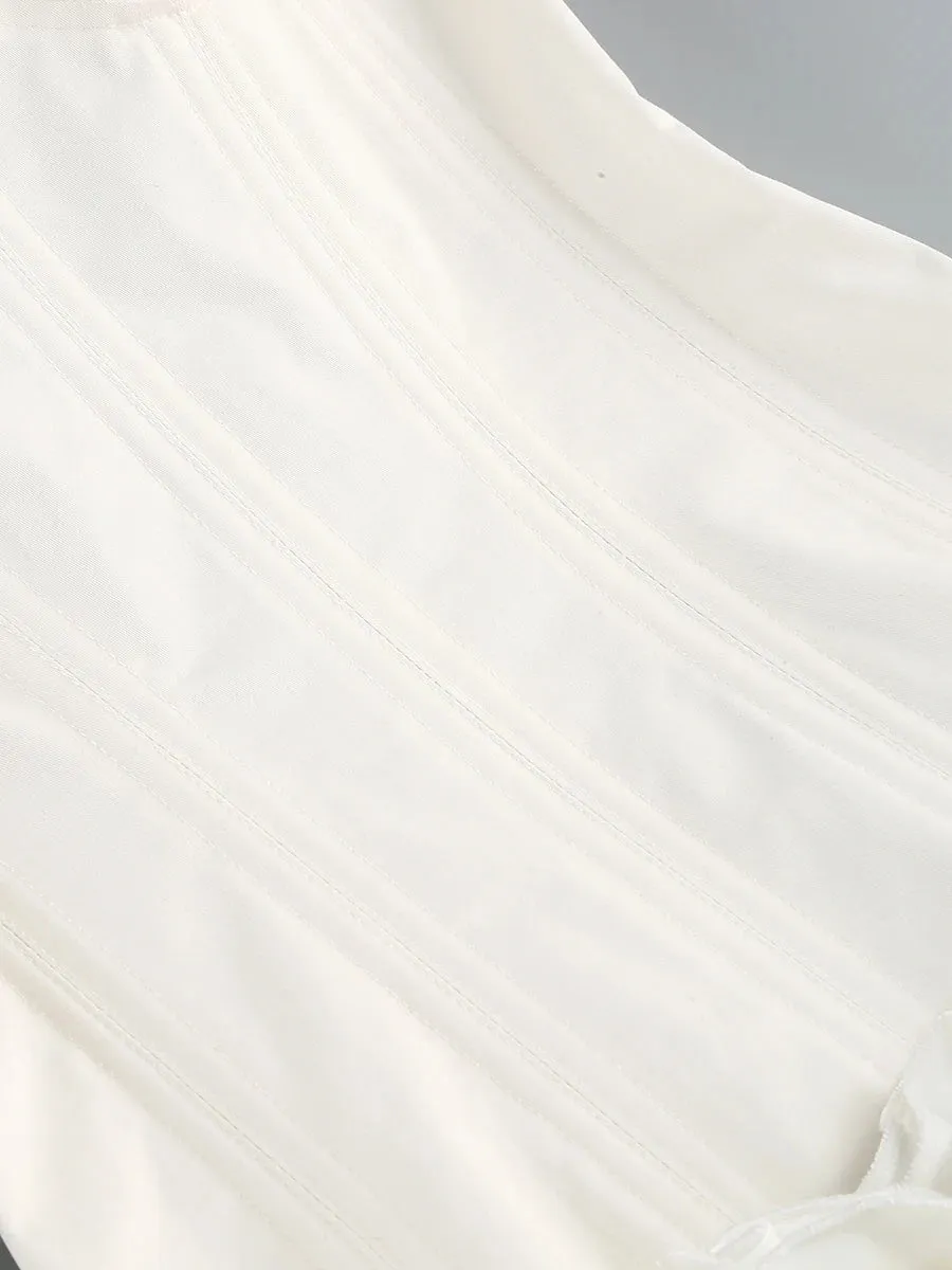 Autumn Strapless Party Dress