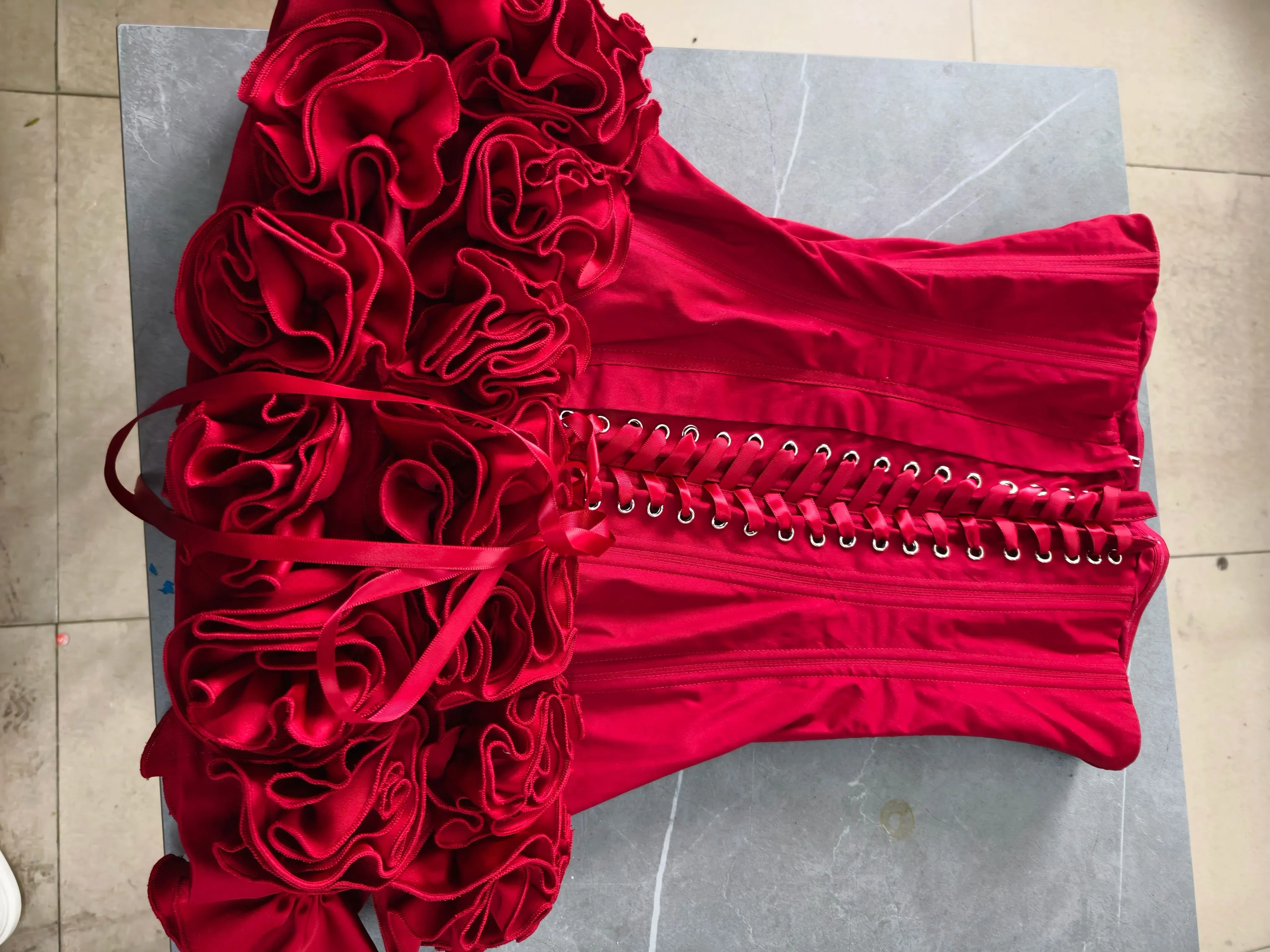 Autumn Strapless Party Dress