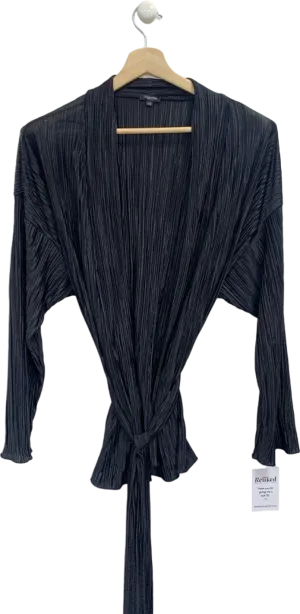 Avishag Arbel Black Pleated Maternity Robe XS