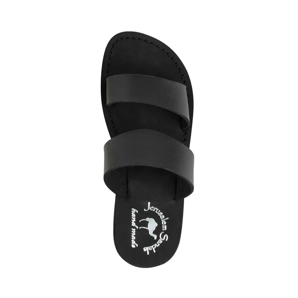 Aviv Vegan - Leather Alternative Sandal | Black