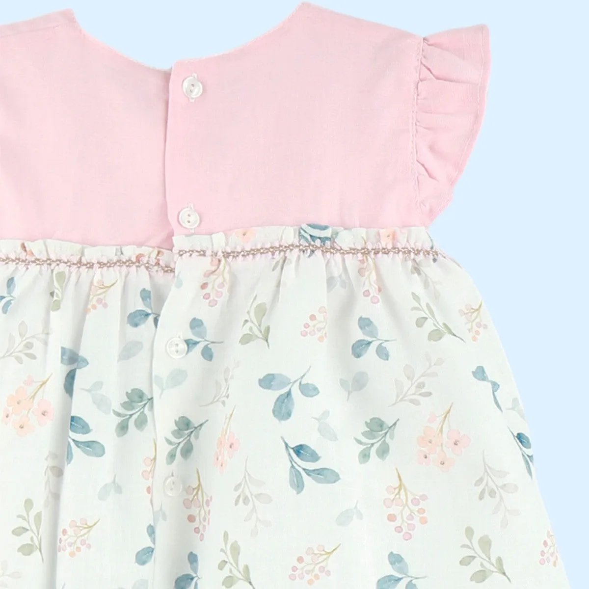 Baby Ferr Girls Pastel Floral Dress
