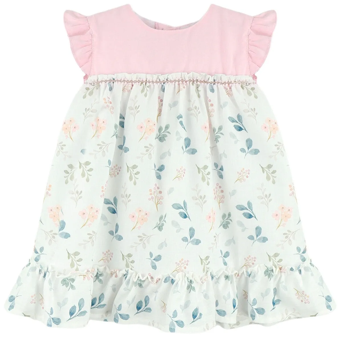 Baby Ferr Girls Pastel Floral Dress