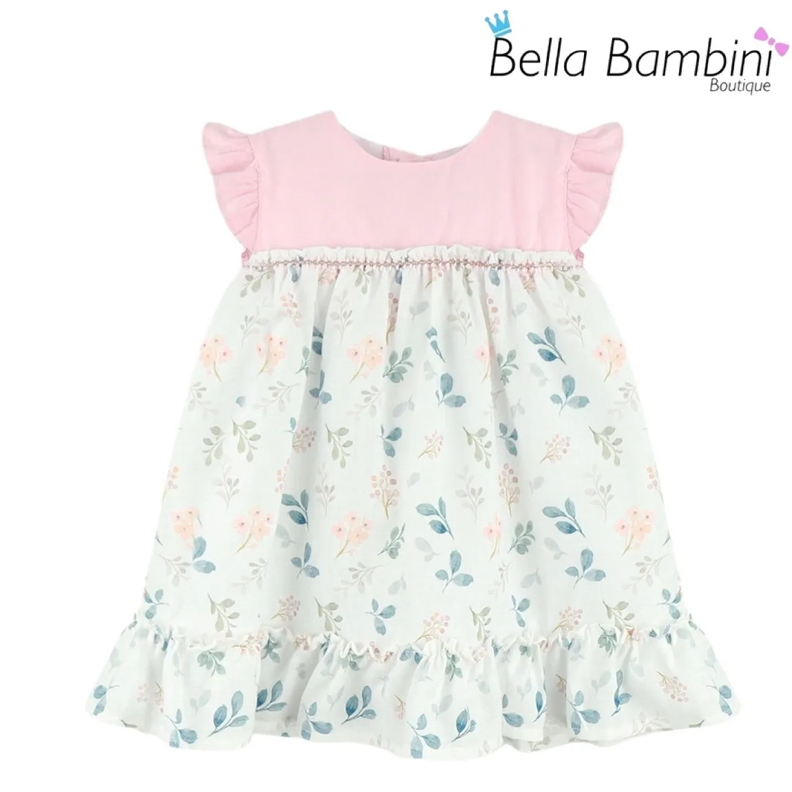 Baby Ferr Girls Pastel Floral Dress