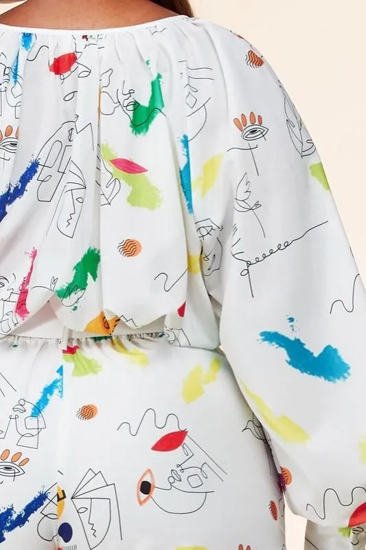 Baloa Art Painting Romper BIG ✨ MONTH ✨ SALE ✨