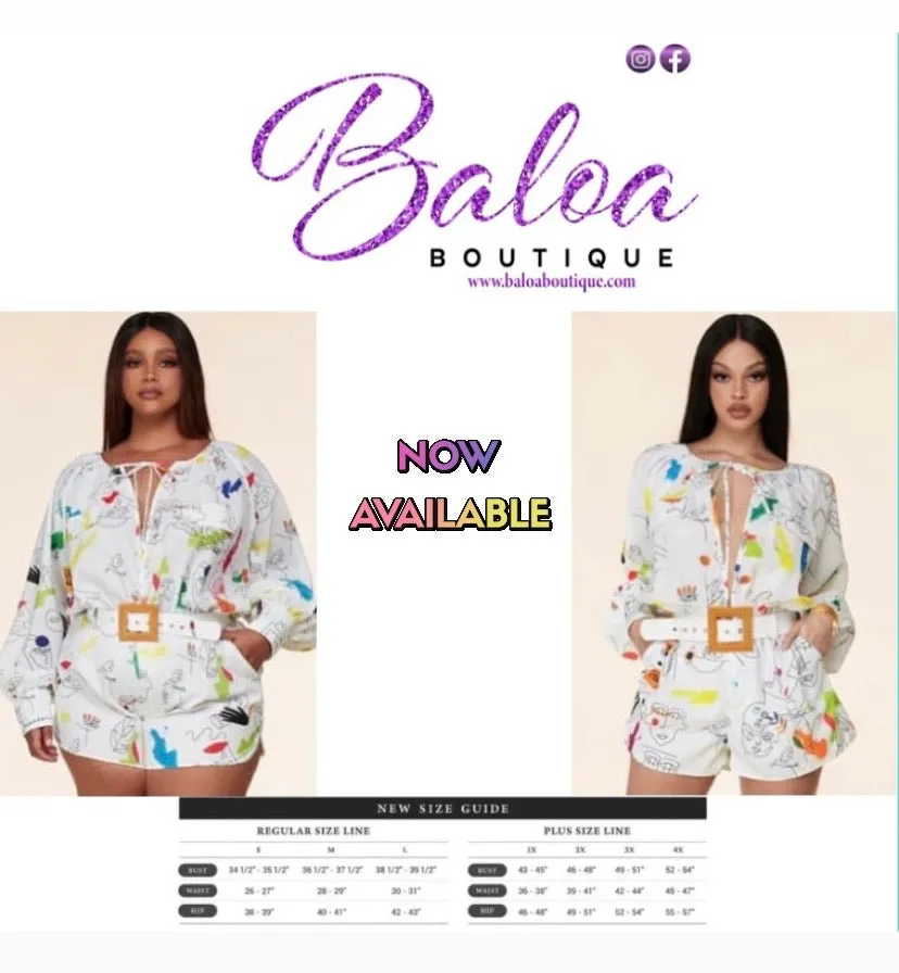 Baloa Art Painting Romper BIG ✨ MONTH ✨ SALE ✨