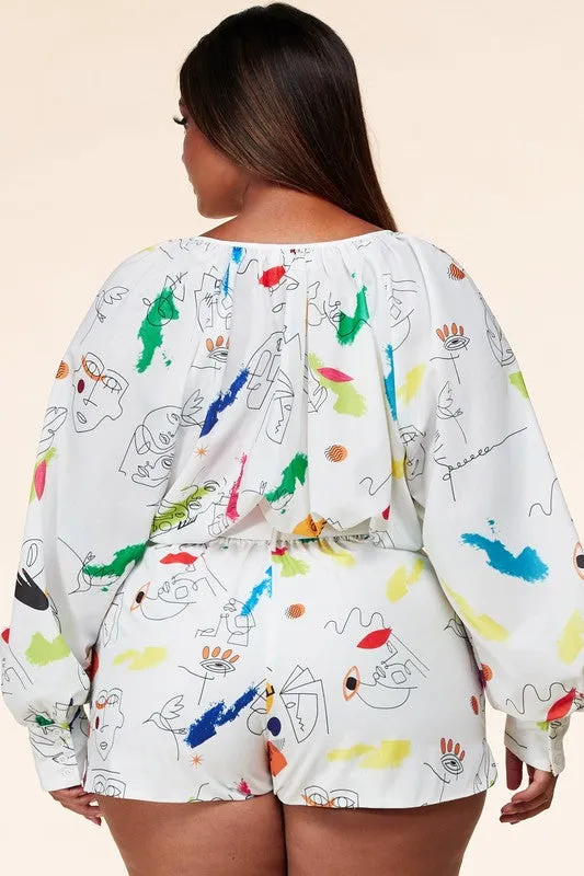Baloa Art Painting Romper BIG ✨ MONTH ✨ SALE ✨