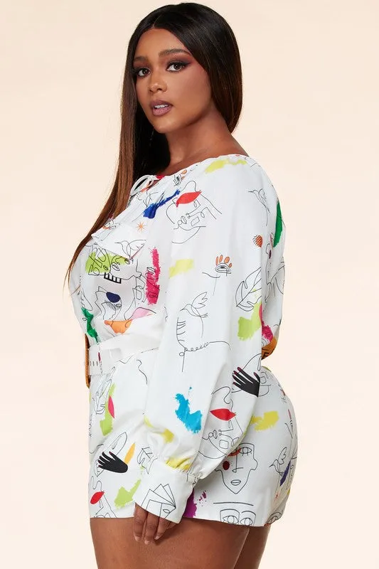 Baloa Art Painting Romper BIG ✨ MONTH ✨ SALE ✨