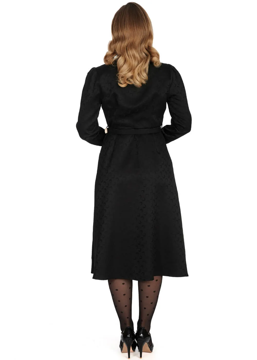 Banned Half Moon Swing Dress Black