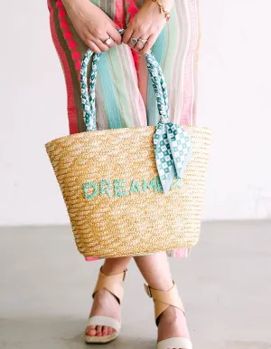 Beachy Embroidery Tote