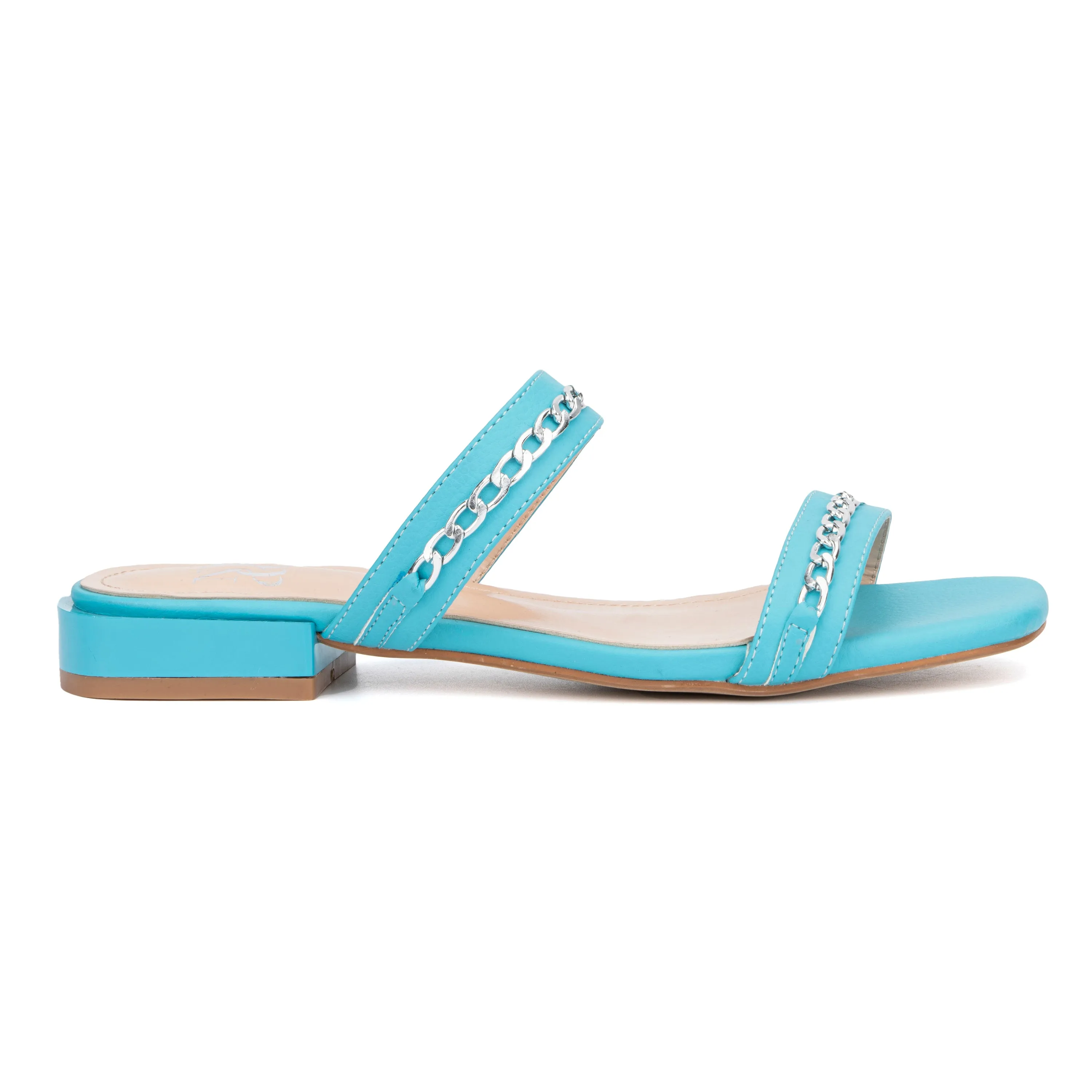 Becki Chain Embellished Slides