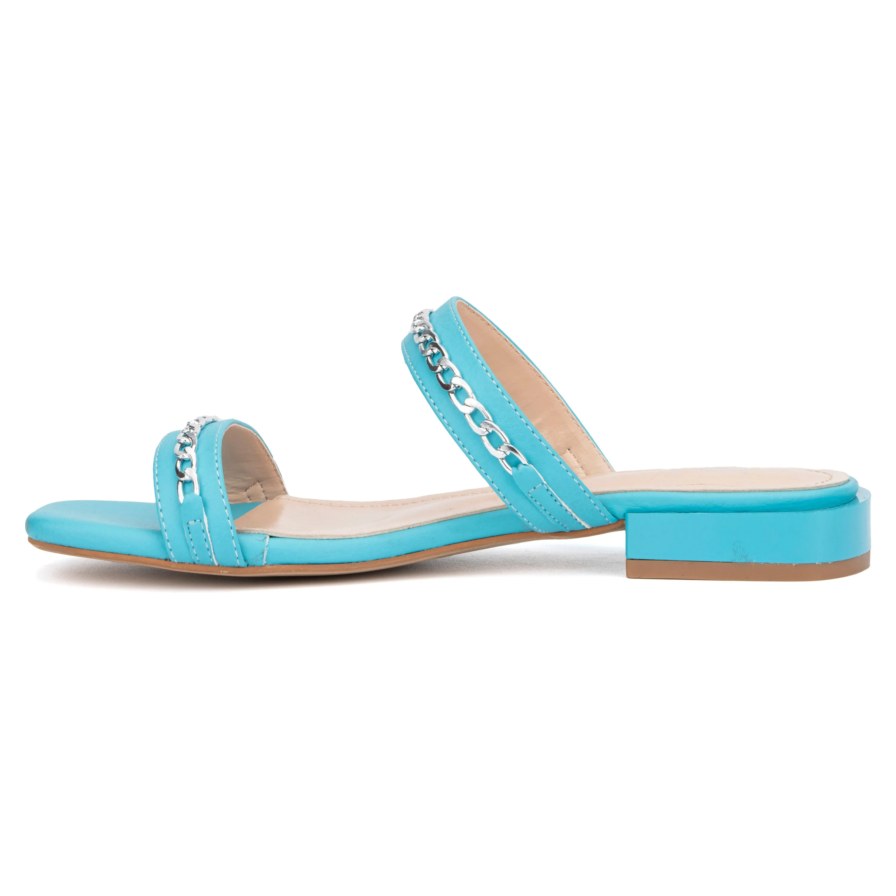 Becki Chain Embellished Slides