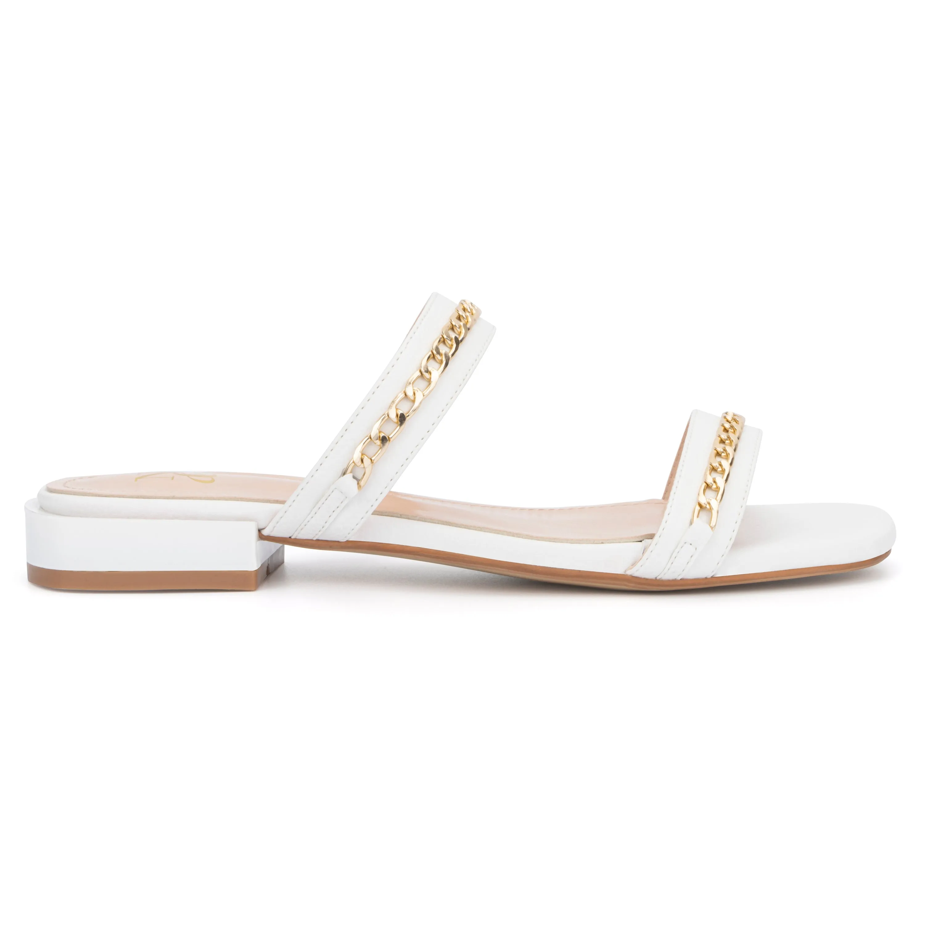 Becki Chain Embellished Slides