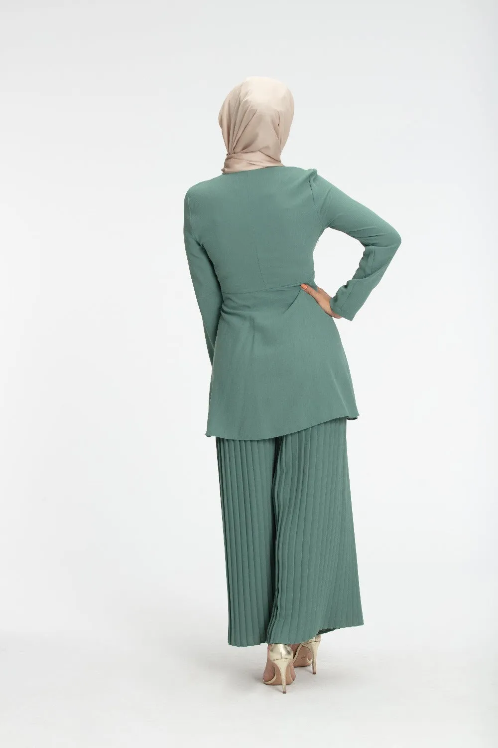 Bella Modest Pant Set | Basil