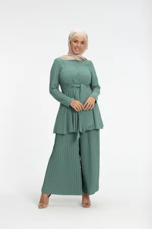 Bella Modest Pant Set | Basil