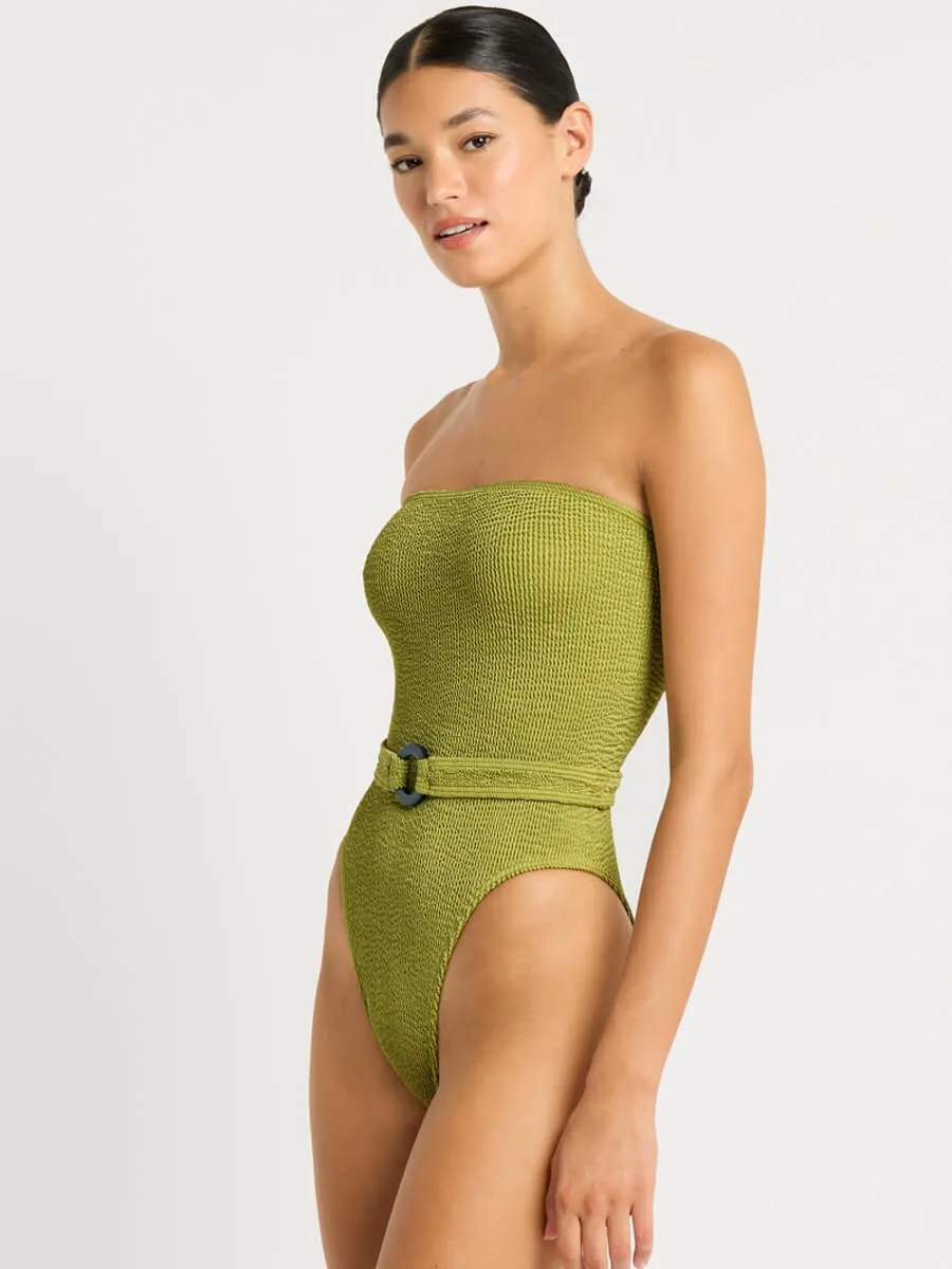 Belt Fane One Piece in Herbal Shimmer
