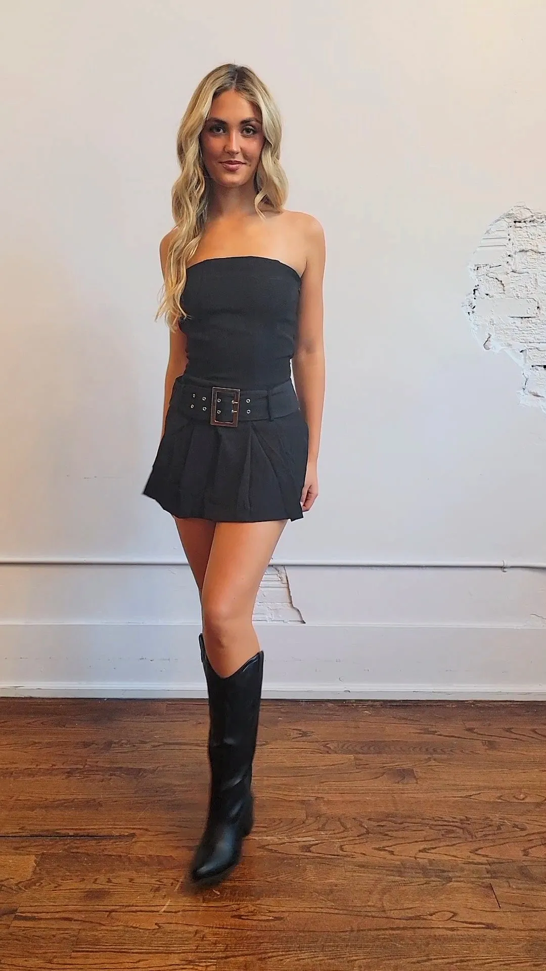 Belted Tube Dress