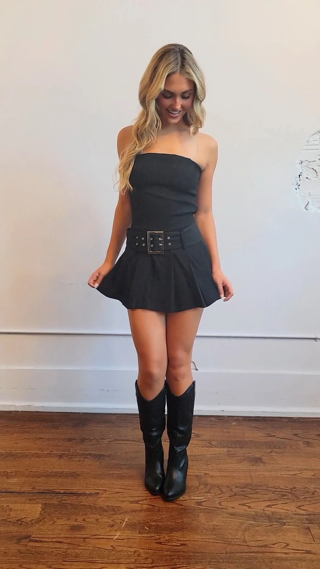 Belted Tube Dress