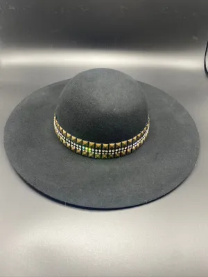 Black Winter  floppy hat