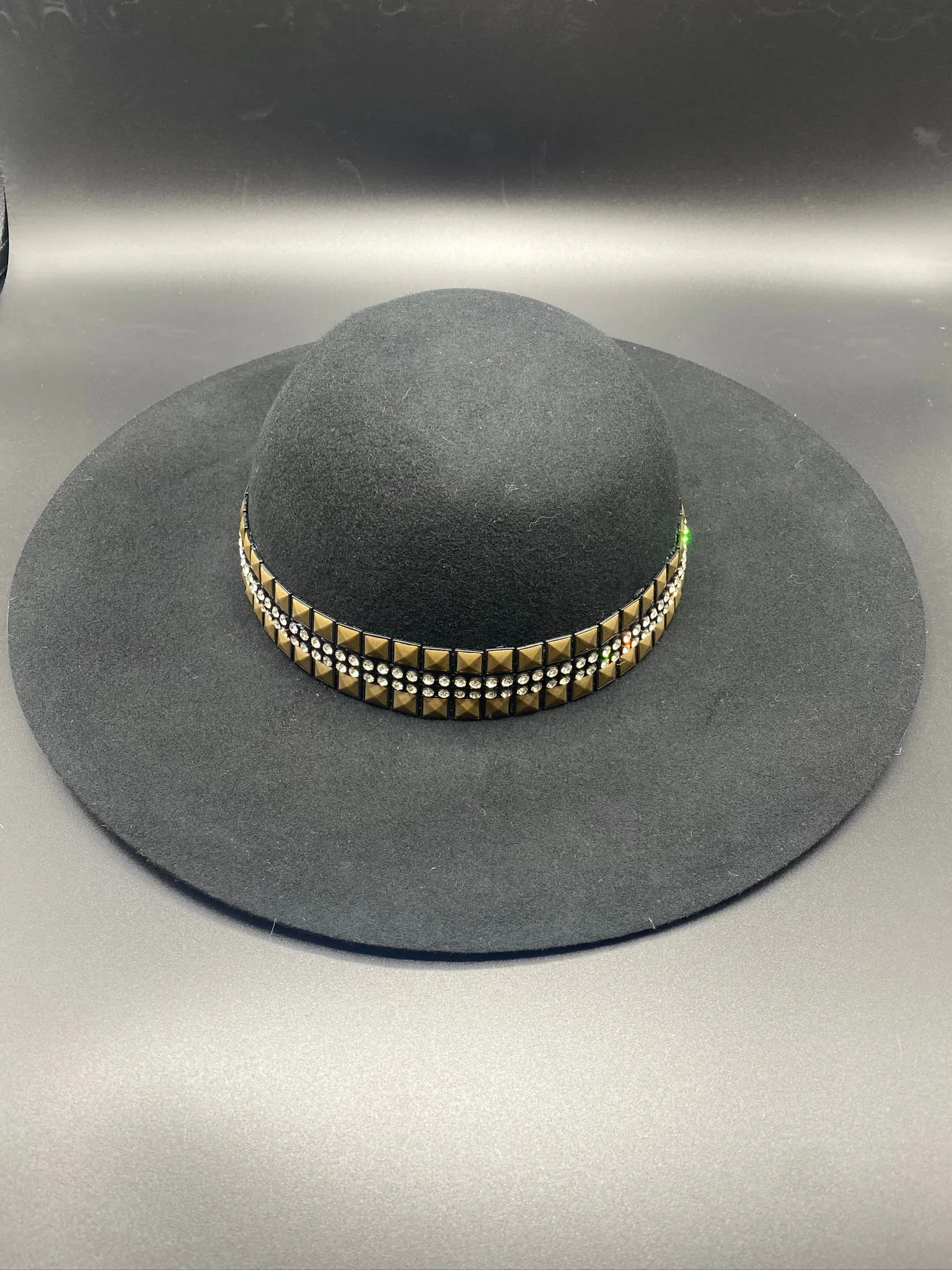 Black Winter  floppy hat