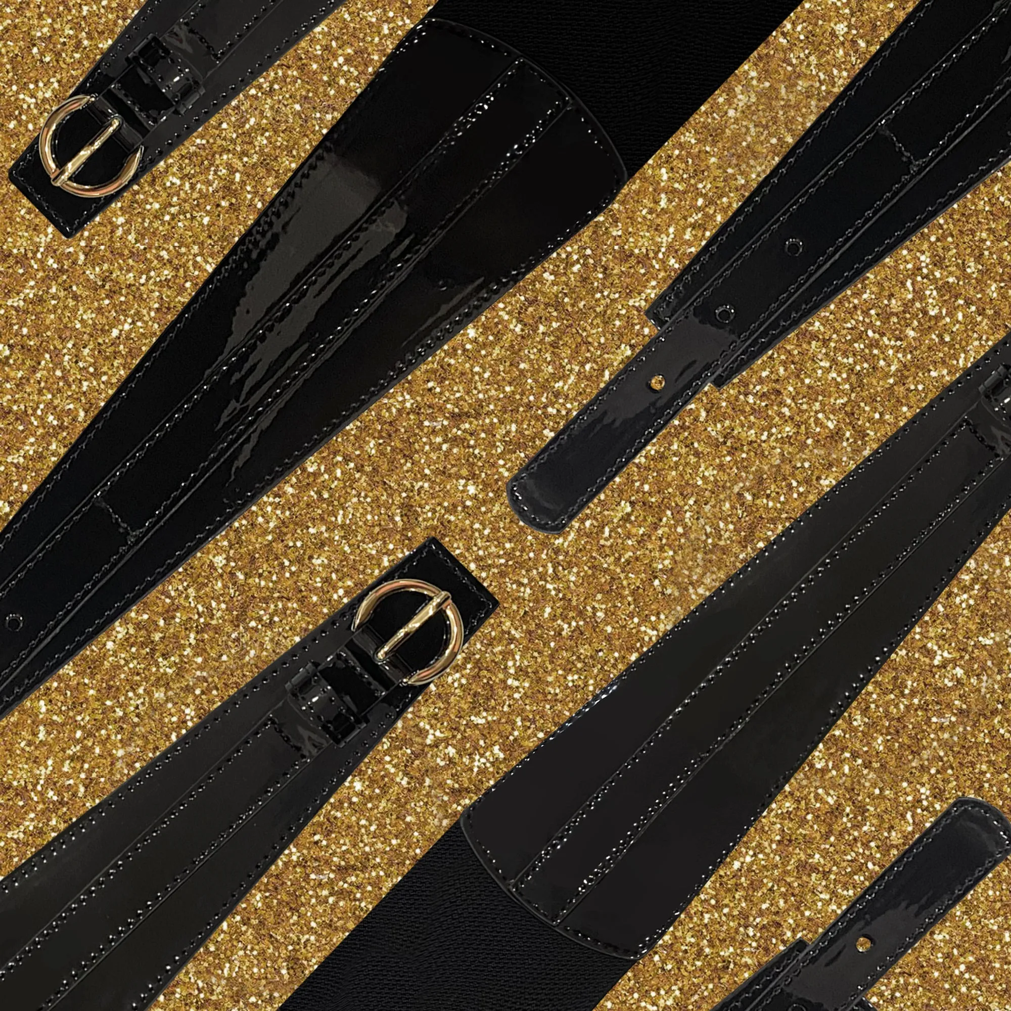 Body Positive Patent Elastic Waist Belt