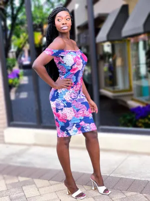 Bodycon Floral Print Dress