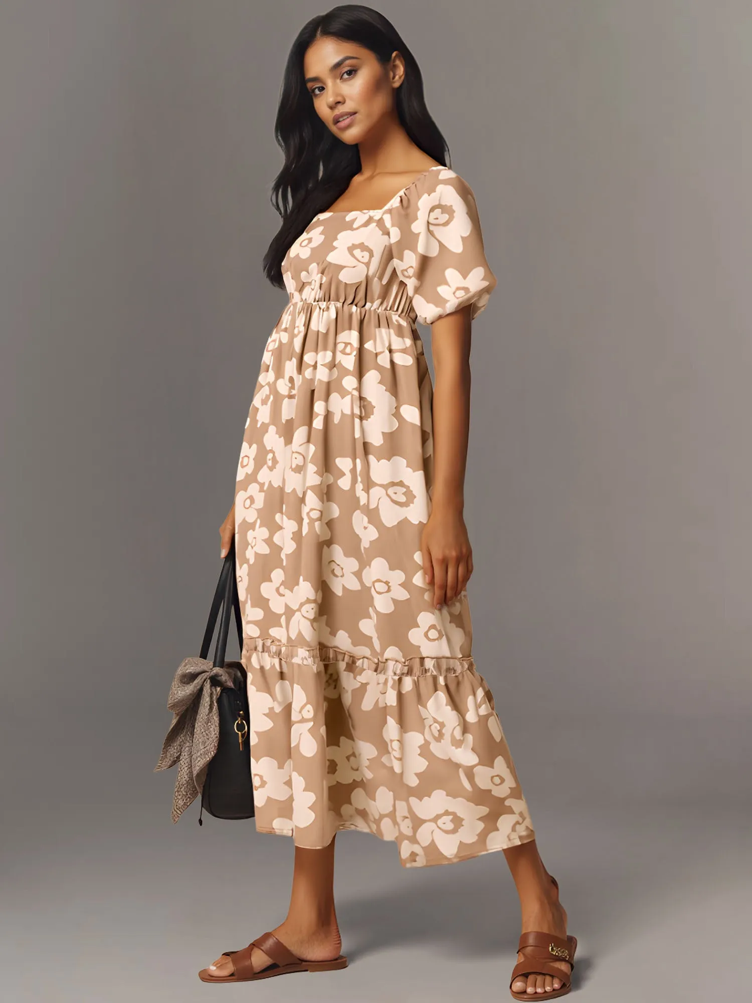 Bold Floral Maxi Sun Dress