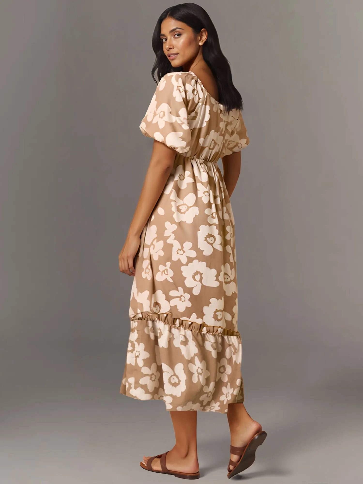 Bold Floral Maxi Sun Dress