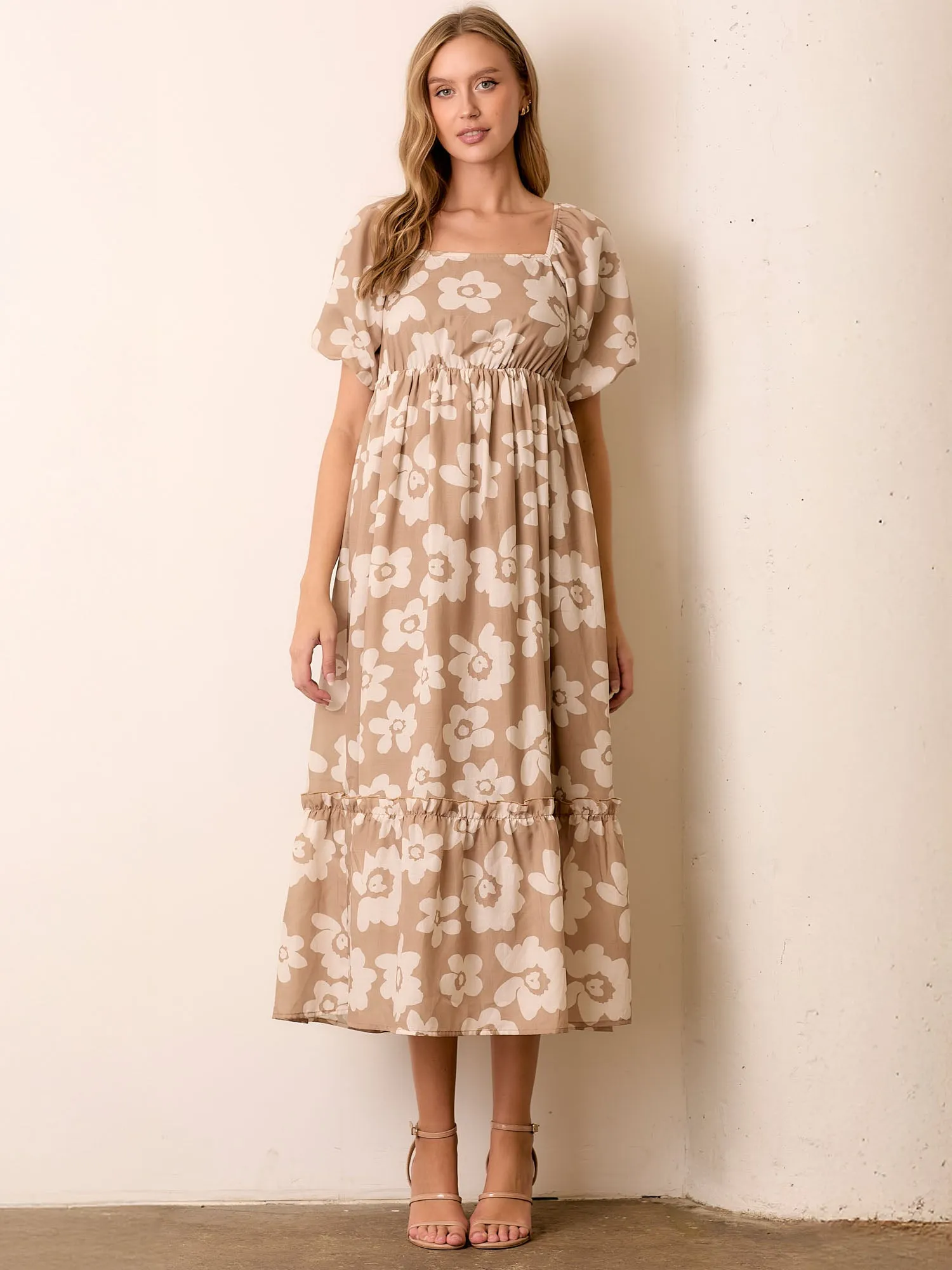Bold Floral Maxi Sun Dress
