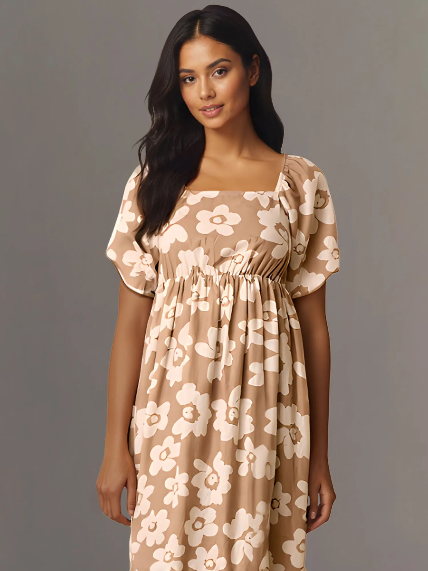 Bold Floral Maxi Sun Dress