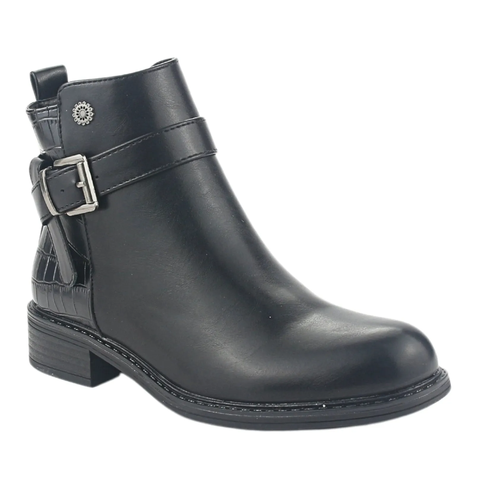 Botin Chalada Mujer Traffa-51 Negro Casual