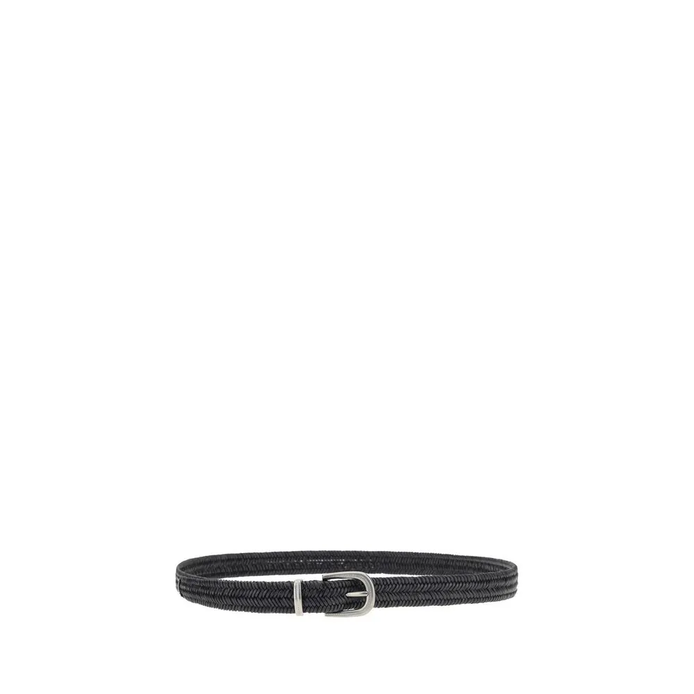 Braided stretch leather Belt
