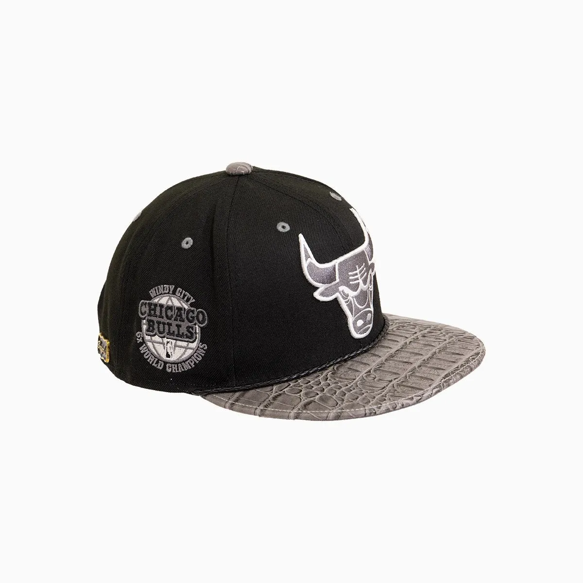 Breyer's Buck 50 Chicago Bulls Hat With Leather Visor