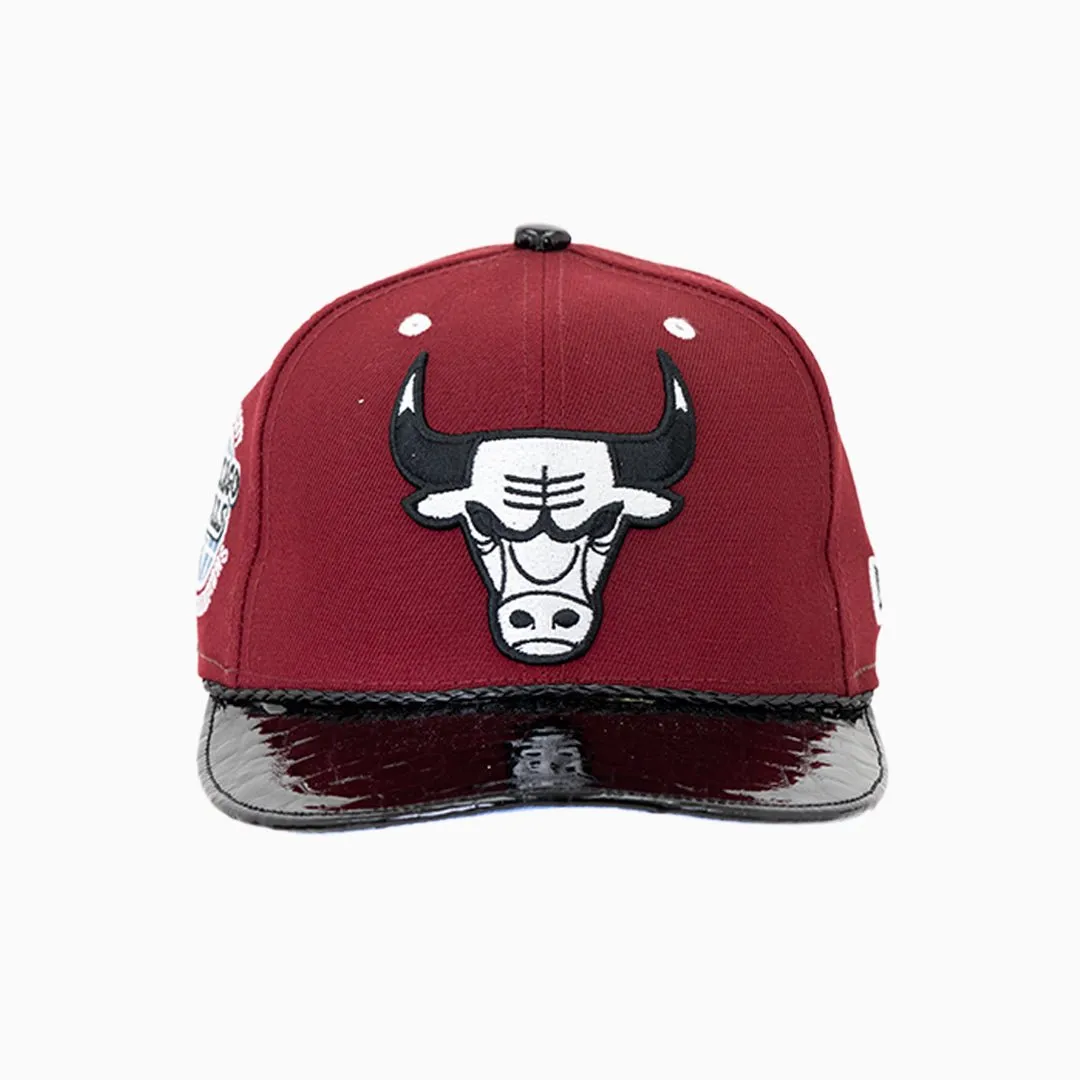 Breyer's Buck 50 Chicago Bulls Hat With Leather Visor