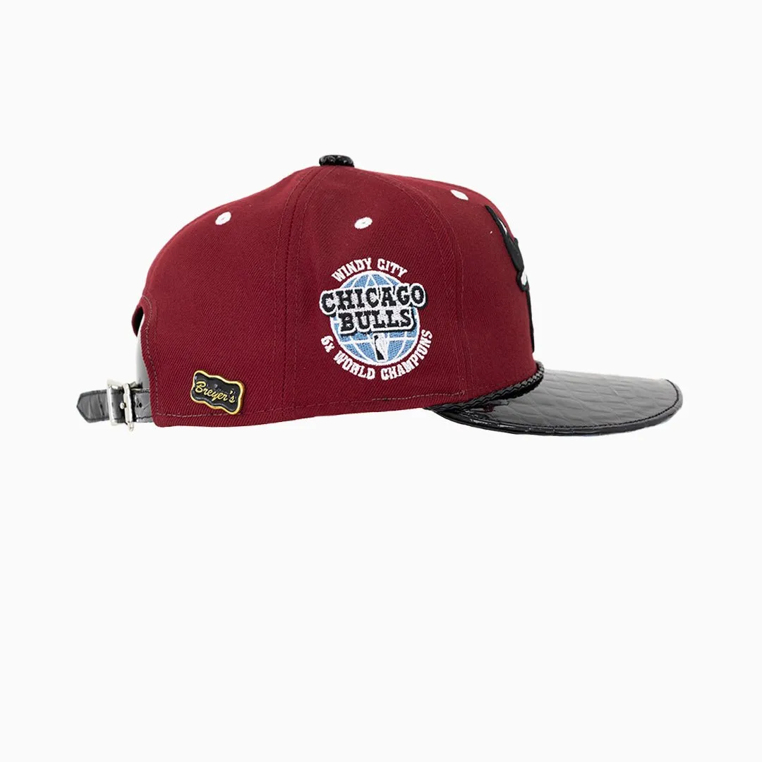 Breyer's Buck 50 Chicago Bulls Hat With Leather Visor