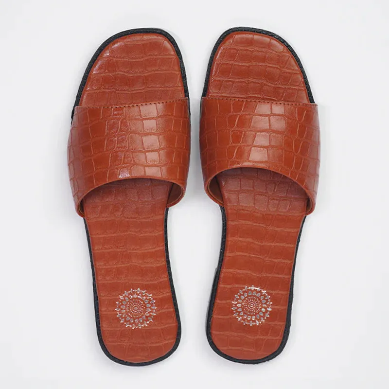 Brown Casual Slip-On