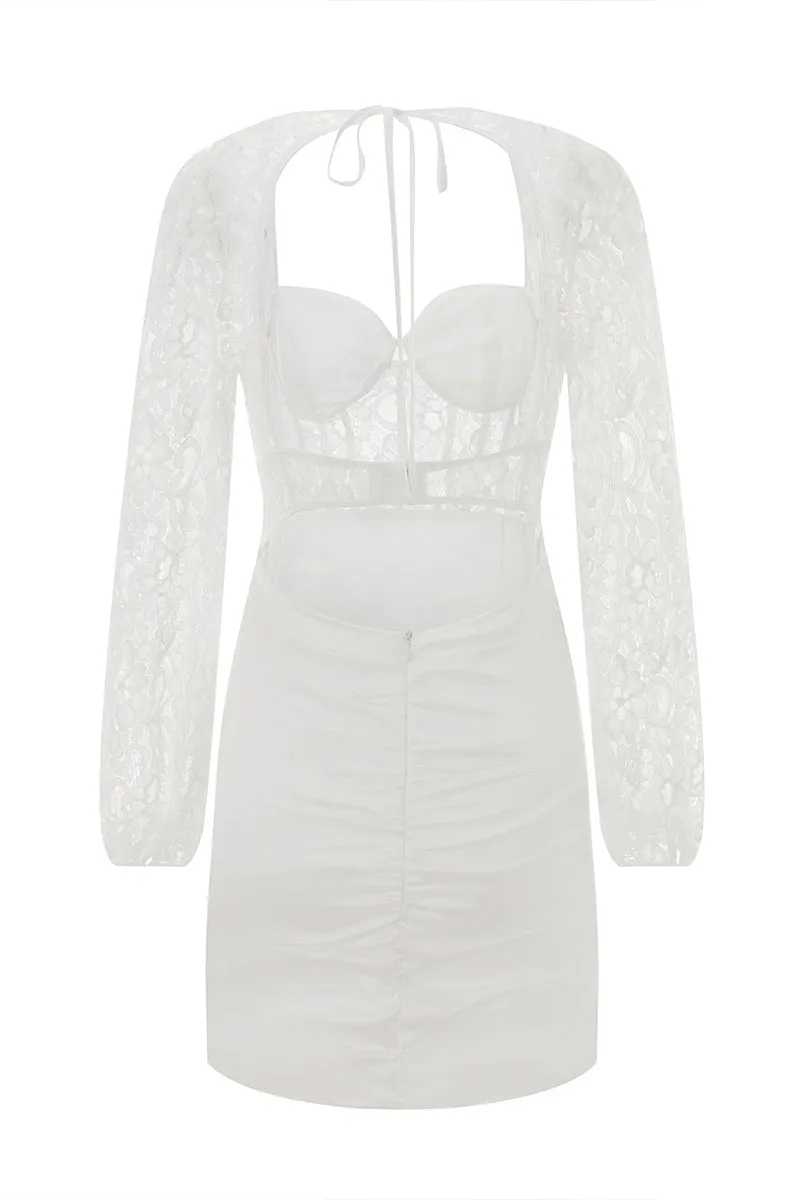 BS3434 Lace Bustier Mini Dress